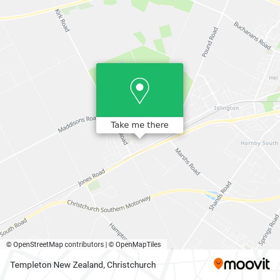 Templeton New Zealand地图