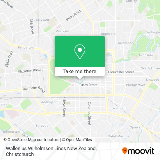 Wallenius Wilhelmsen Lines New Zealand map