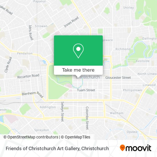 Friends of Christchurch Art Gallery map