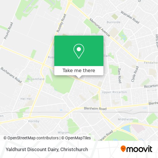 Yaldhurst Discount Dairy地图