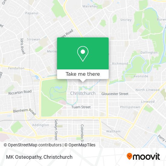MK Osteopathy map
