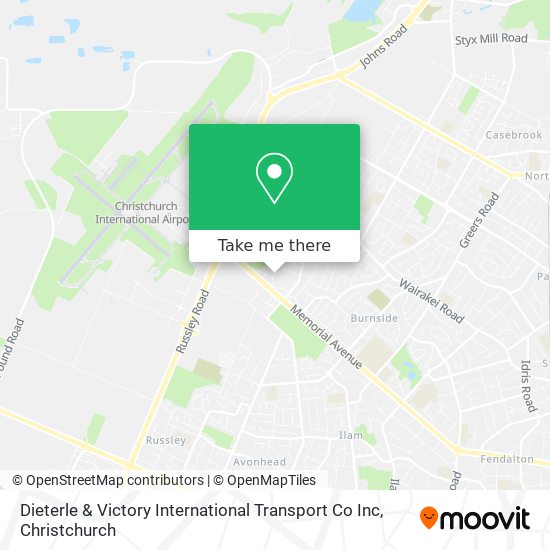 Dieterle & Victory International Transport Co Inc map