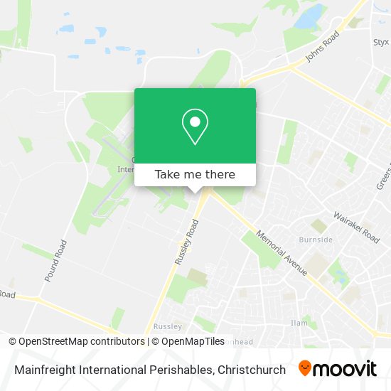 Mainfreight International Perishables map