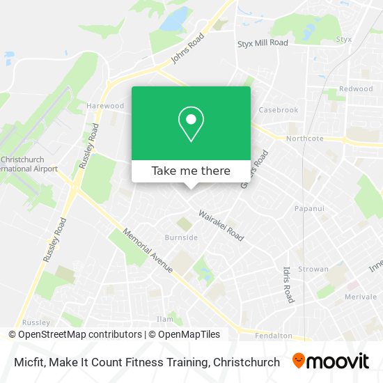 Micfit, Make It Count Fitness Training map