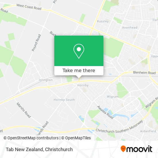 Tab New Zealand map