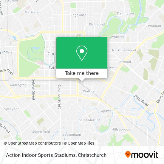 Action Indoor Sports Stadiums map