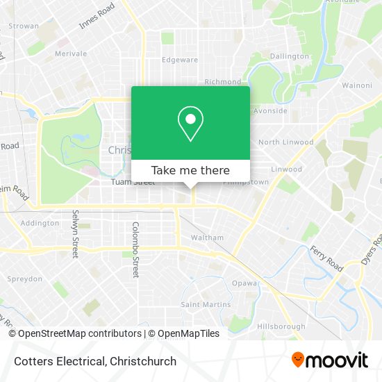 Cotters Electrical map