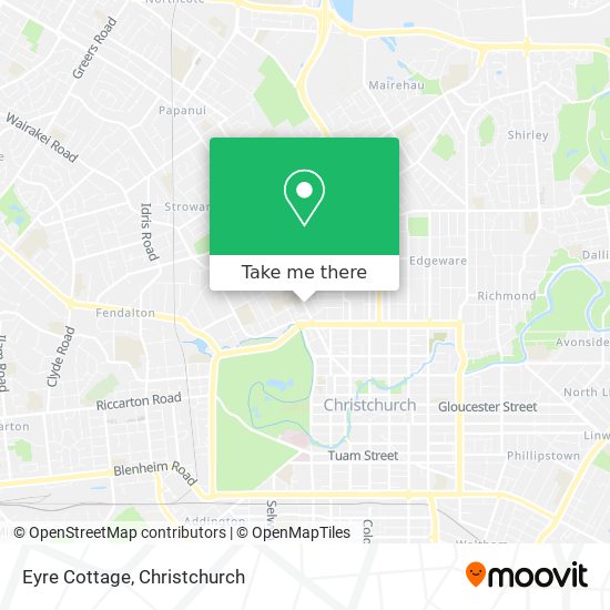 Eyre Cottage map