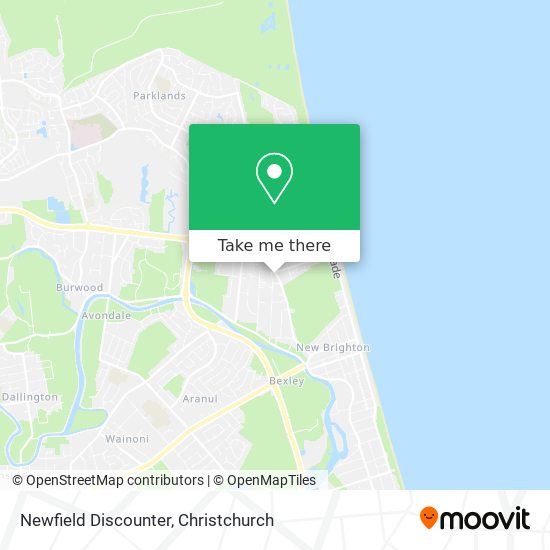 Newfield Discounter map