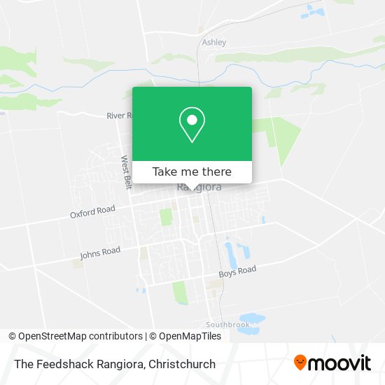 The Feedshack Rangiora map