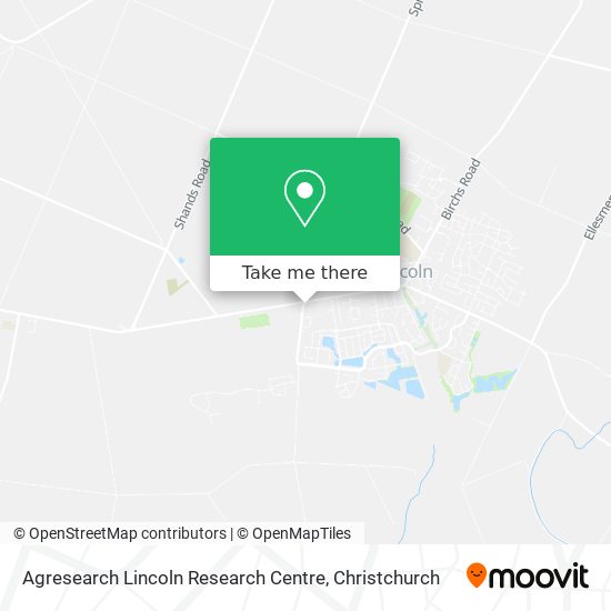 Agresearch Lincoln Research Centre map
