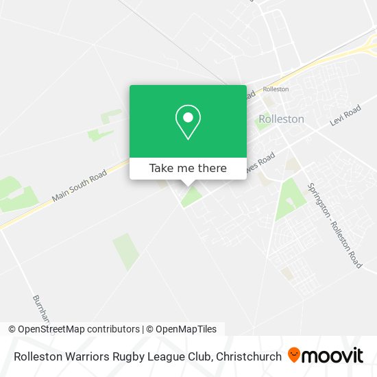 Rolleston Warriors Rugby League Club map