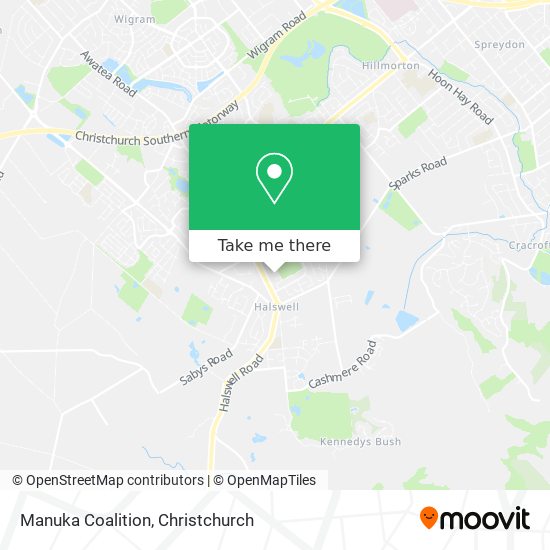 Manuka Coalition map