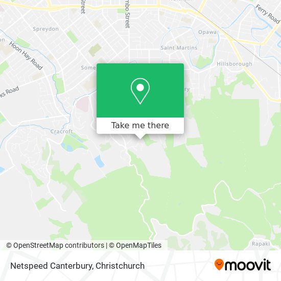 Netspeed Canterbury map