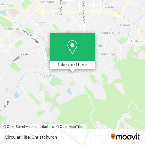 Circular Hire map