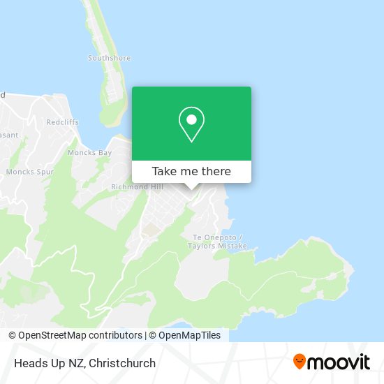 Heads Up NZ map