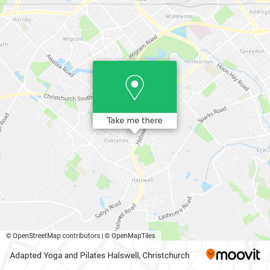 Adapted Yoga and Pilates Halswell map