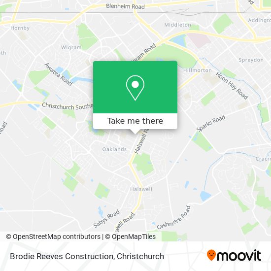 Brodie Reeves Construction map