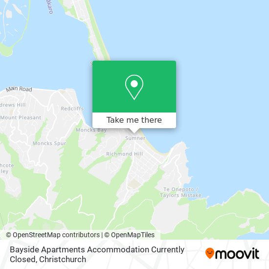 Bayside Apartments Accommodation Currently Closed map