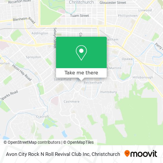 Avon City Rock N Roll Revival Club Inc map