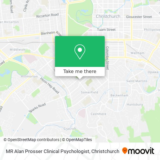 MR Alan Prosser Clinical Psychologist map