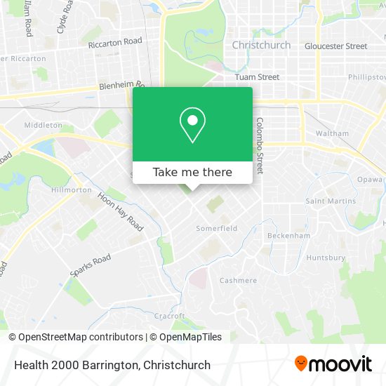 Health 2000 Barrington map