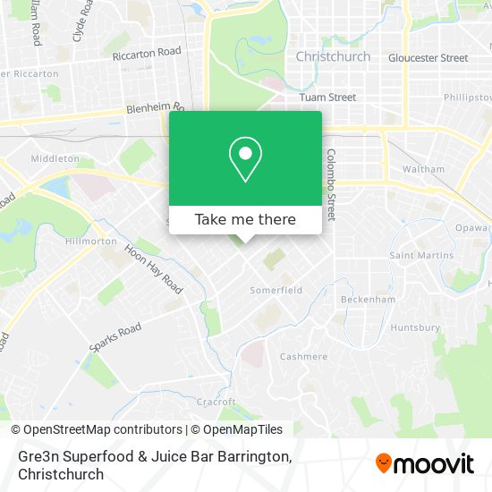 Gre3n Superfood & Juice Bar Barrington map