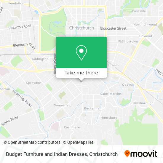 Budget Furniture and Indian Dresses map