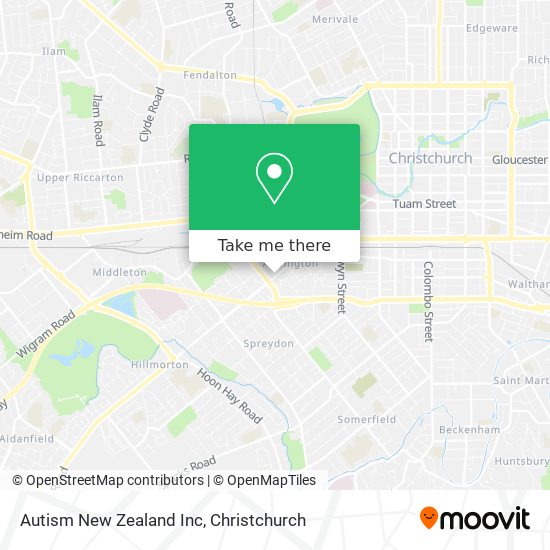 Autism New Zealand Inc map