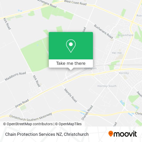 Chain Protection Services NZ map