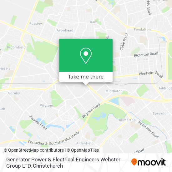 Generator Power & Electrical Engineers Webster Group LTD map