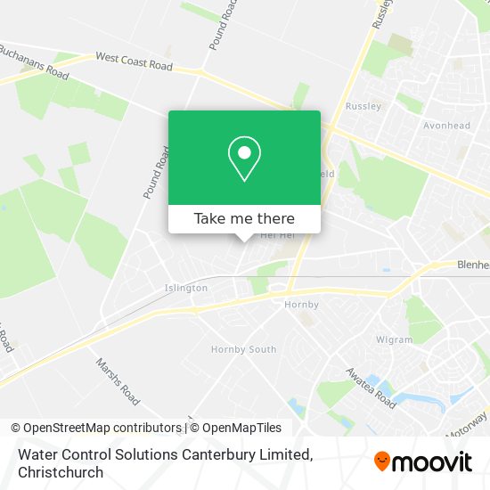 Water Control Solutions Canterbury Limited map