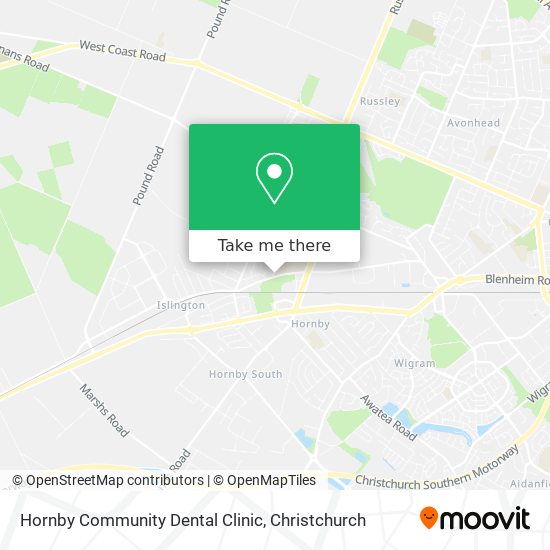 Hornby Community Dental Clinic map
