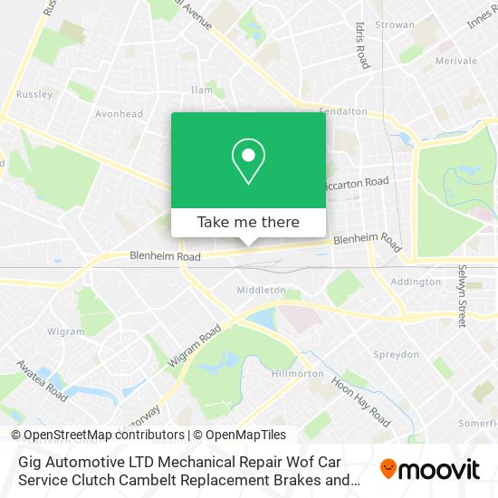 Gig Automotive LTD Mechanical Repair Wof Car Service Clutch Cambelt Replacement Brakes and Suspensi map
