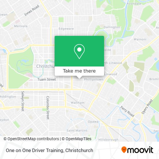 One on One Driver Training map