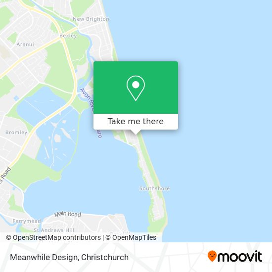 How to get to Meanwhile Design in Christchurch by Bus?