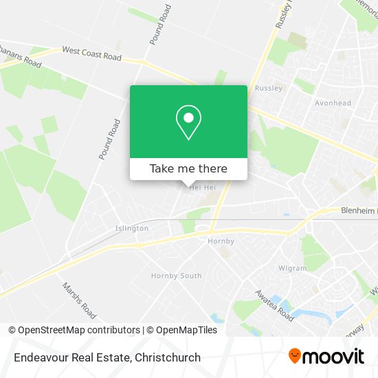 Endeavour Real Estate map