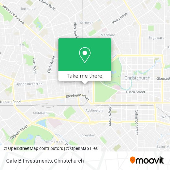 Cafe B Investments map