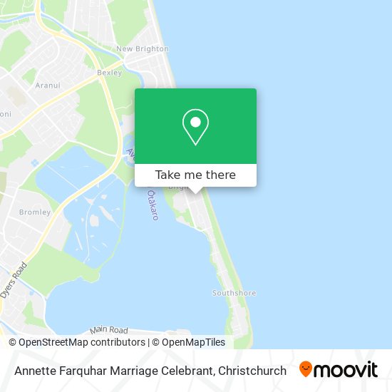 Annette Farquhar Marriage Celebrant map