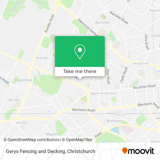 Gerys Fencing and Decking map