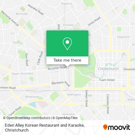 Eden Alley Korean Restaurant and Karaoke map
