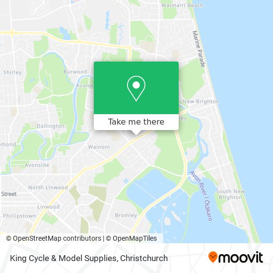 King Cycle & Model Supplies map