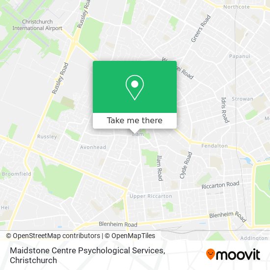 Maidstone Centre Psychological Services map