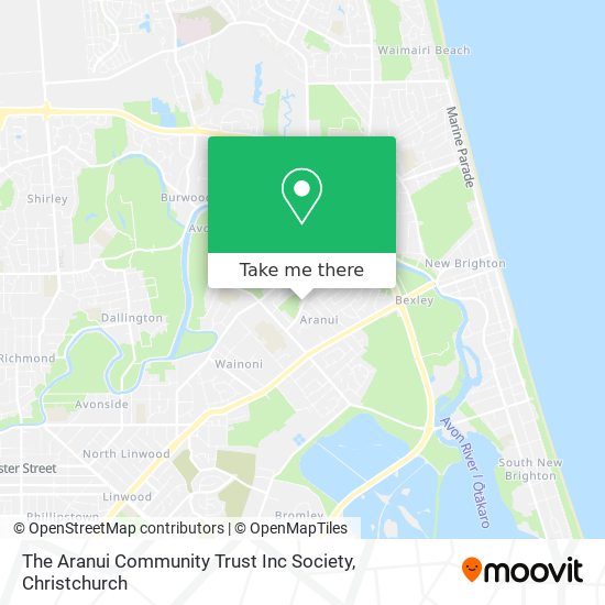 The Aranui Community Trust Inc Society map