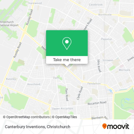 Canterbury Inventions map