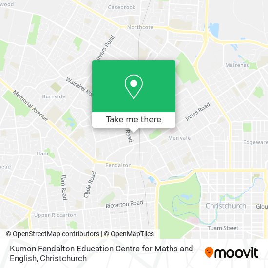 Kumon Fendalton Education Centre for Maths and English map