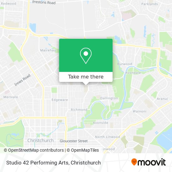 Studio 42 Performing Arts map