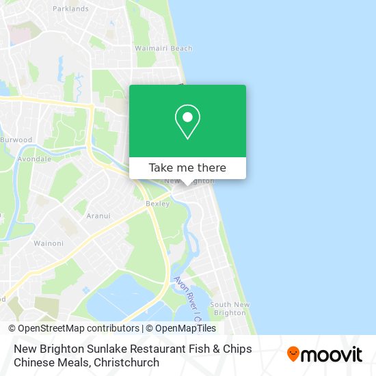 New Brighton Sunlake Restaurant Fish & Chips Chinese Meals map