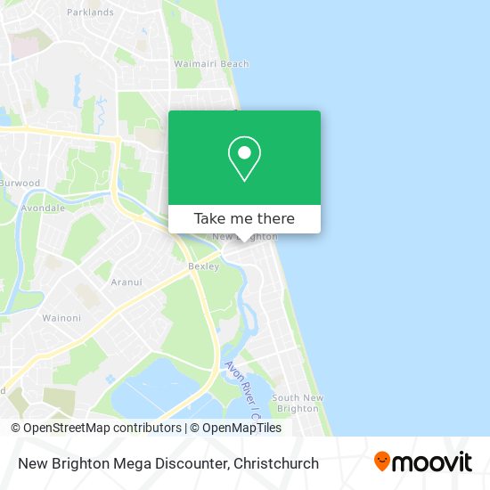 New Brighton Mega Discounter map