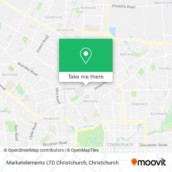 Marketelements LTD Christchurch map